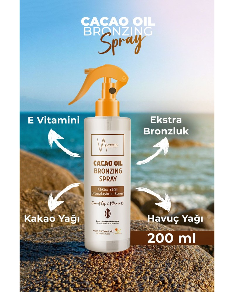 Kakao Yağlı Bronzlaştırıcı Sprey 200 ml