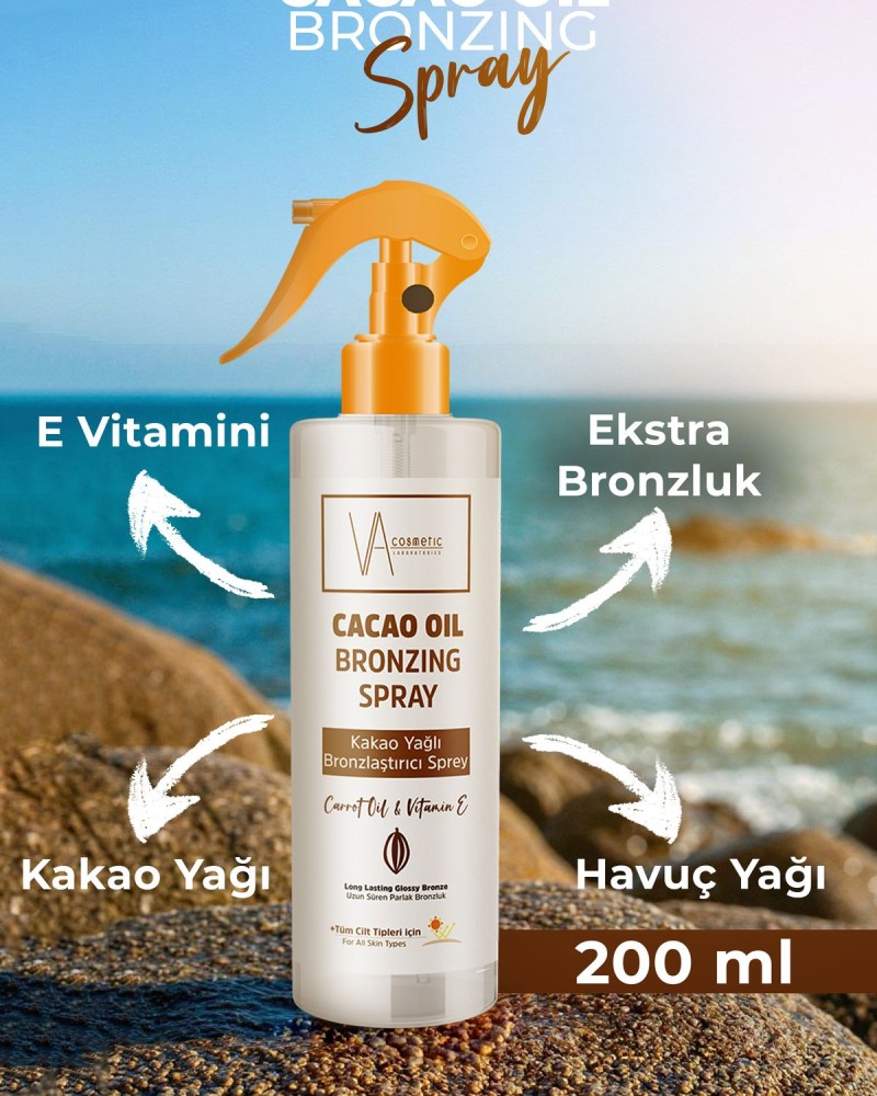Kakao Yağlı Bronzlaştırıcı Sprey 200 ml
