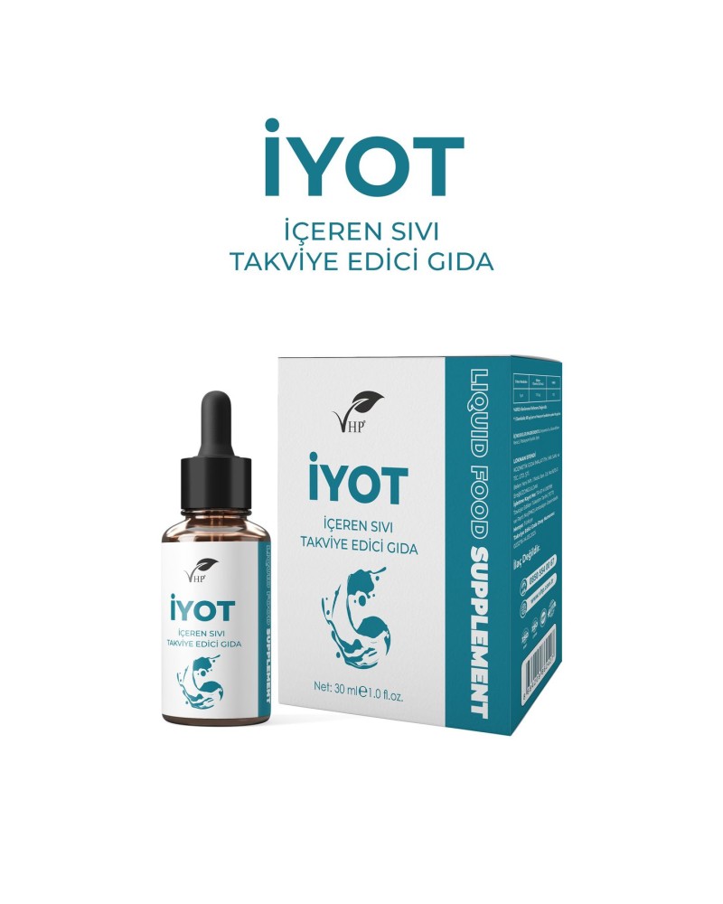 İyot Damlası 30 ml / İyot İçeren Sıvı Gıda Takviyesi
