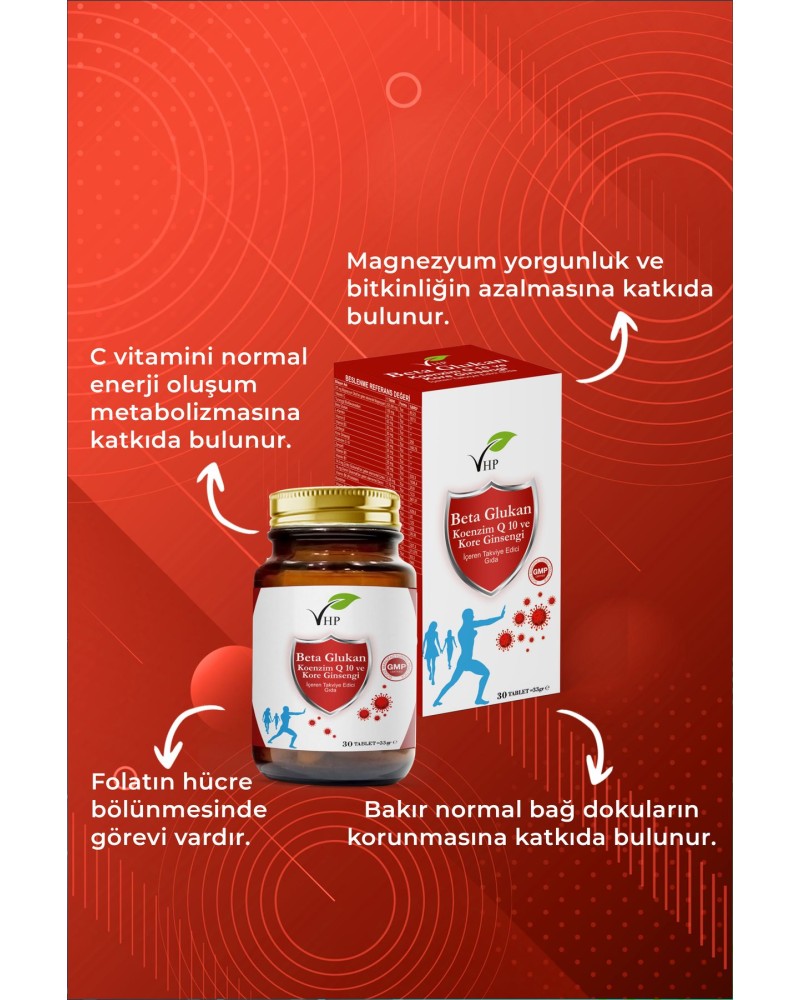 Beta Glukan Koenzimq10 Ve Kore Ginseng 30 Tablet