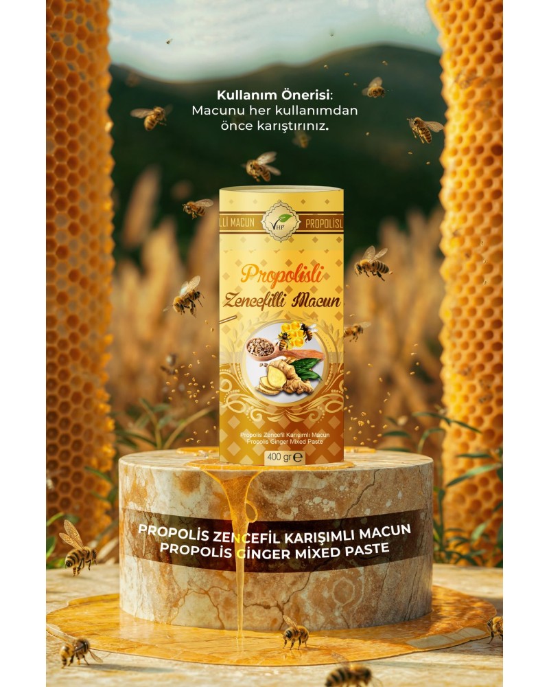 Propolisli Zencefilli Macun 400 gr