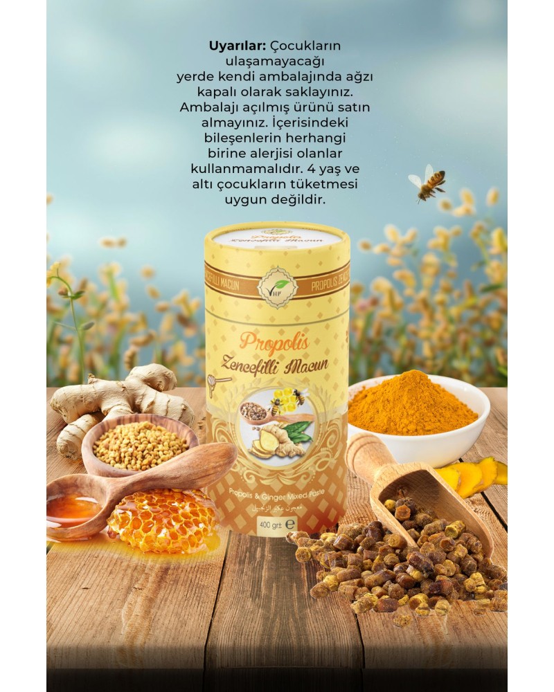 Propolisli Zencefilli Macun 400 gr