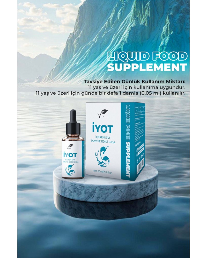 İyot Damlası 30 ml / İyot İçeren Sıvı Gıda Takviyesi