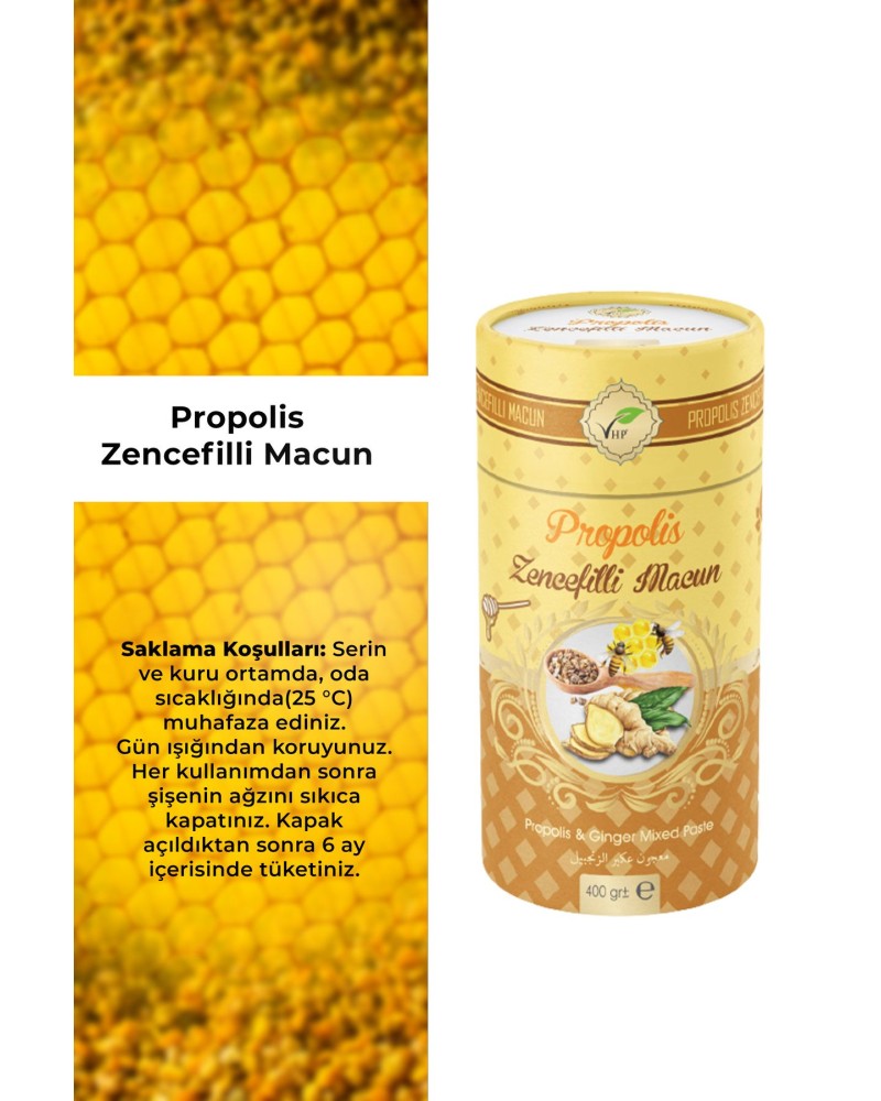 Propolisli Zencefilli Macun 400 gr
