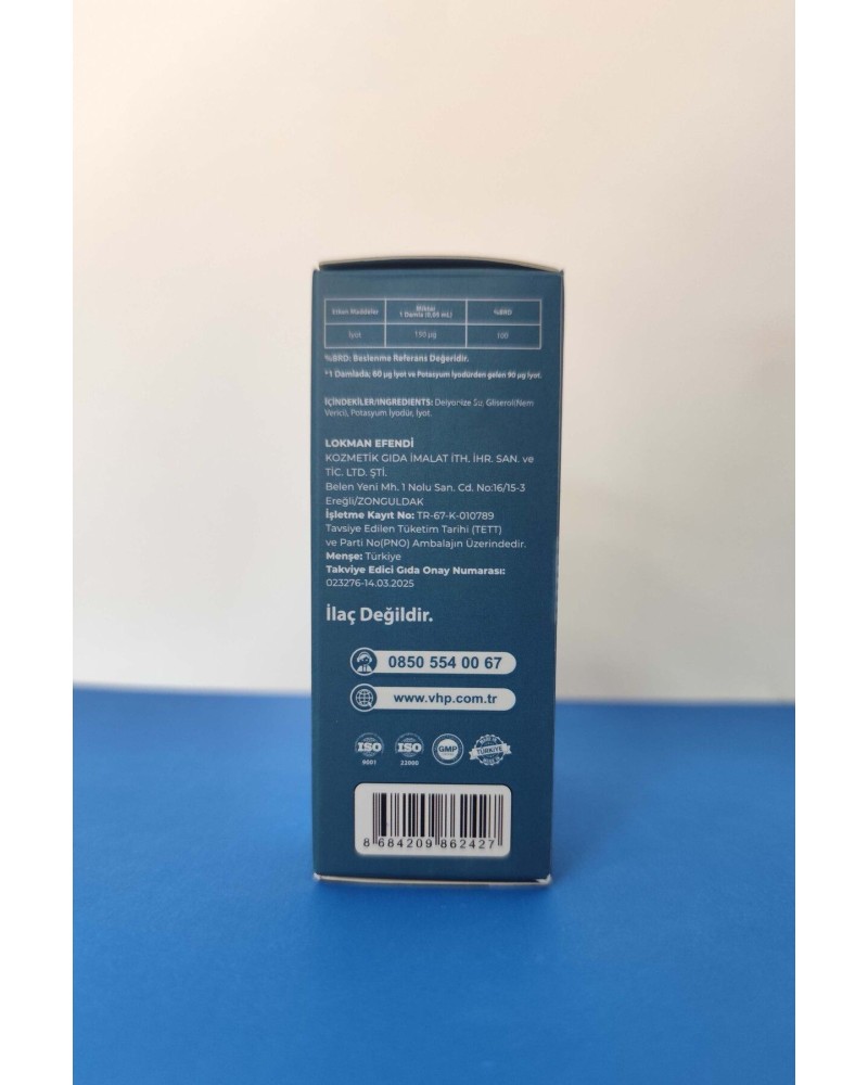 İyot Damlası 30 ml / İyot İçeren Sıvı Gıda Takviyesi