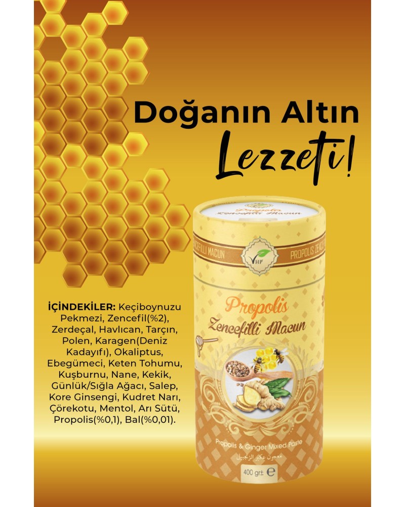 Propolisli Zencefilli Macun 400 gr
