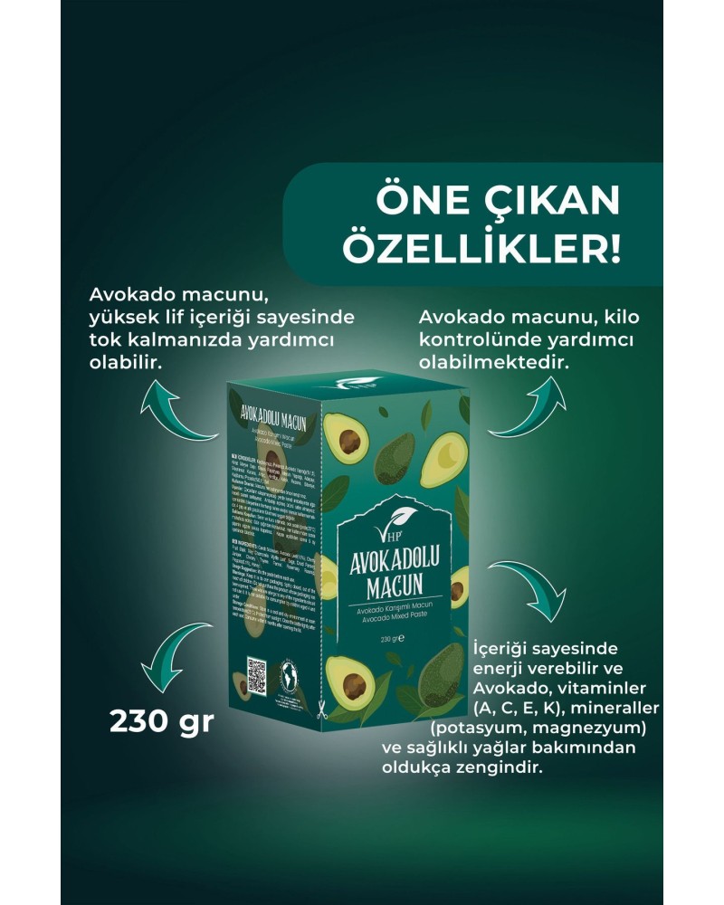 Avokadolu Macun 230gr