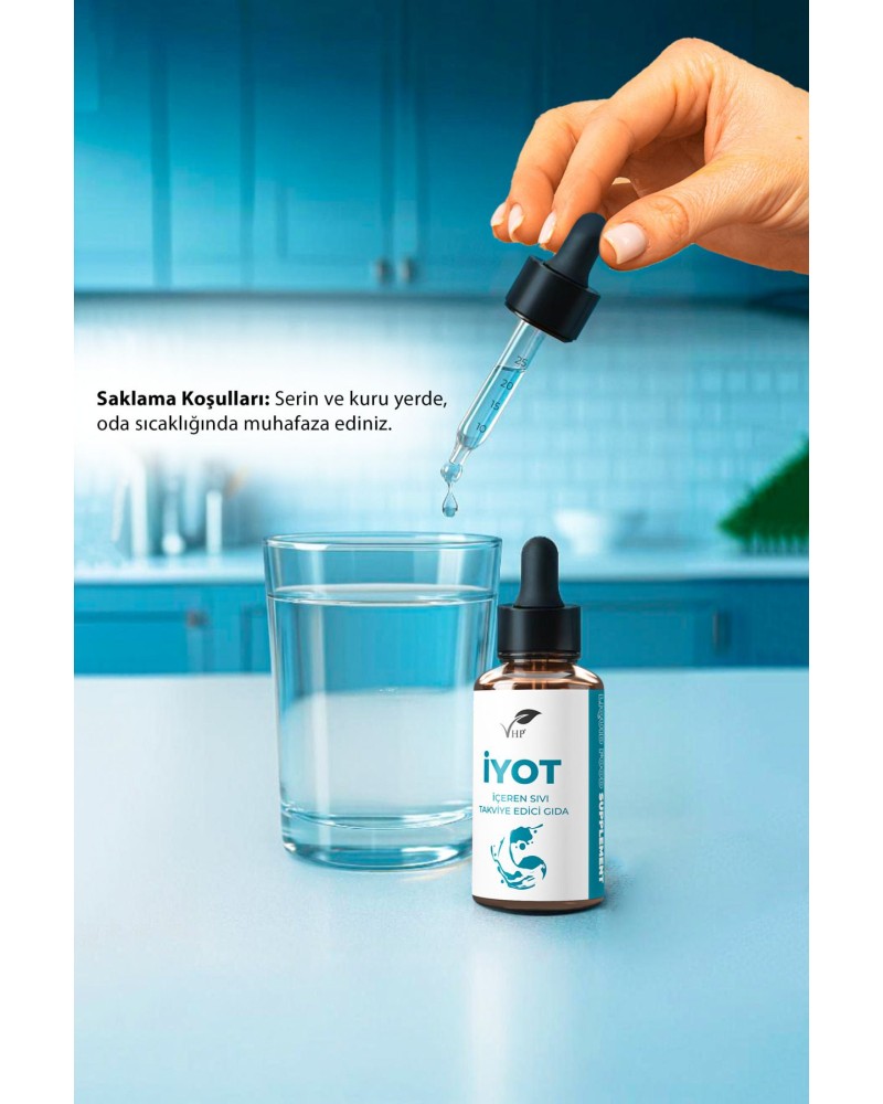 İyot Damlası 30 ml / İyot İçeren Sıvı Gıda Takviyesi