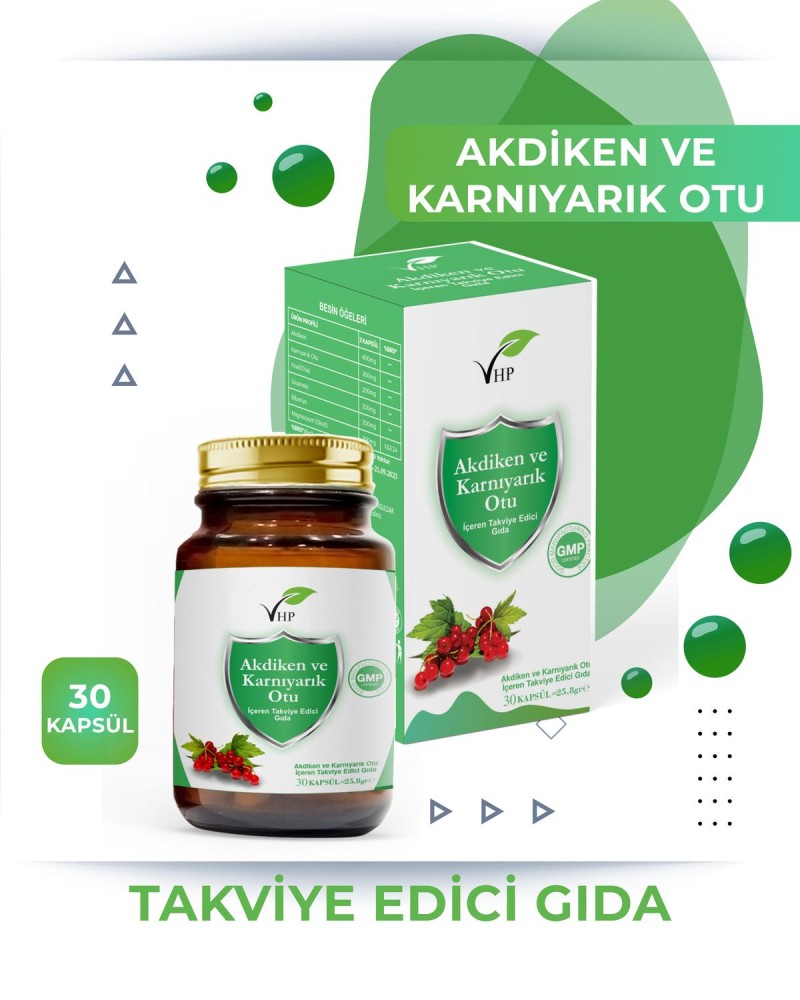 Akdiken Ve Karnıyarık Otu 30 Kapsül