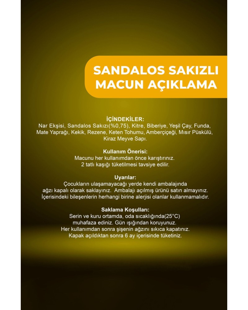 Sandalos Sakızlı Macun 230 gr