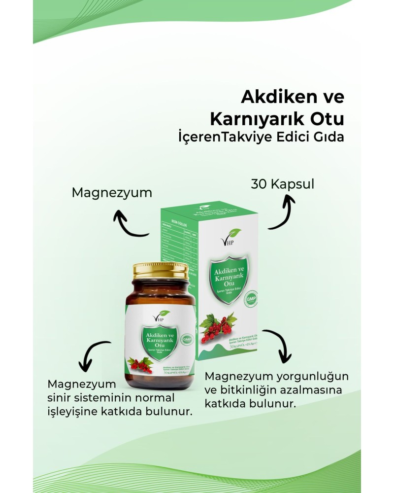 Akdiken Ve Karnıyarık Otu 30 Kapsül